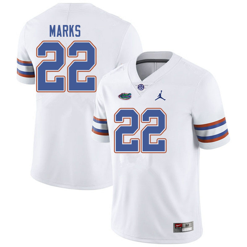 Jordan Brand Men #22 Dionte Marks Florida Gators College Football Jerseys Sale-White